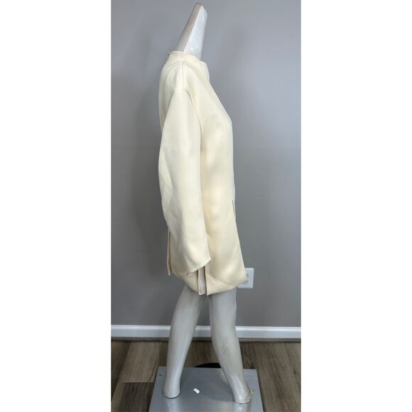 Khaite Mahni Crepe Satin Top in Ivory Size US 2 $1880 - Picture 8 of 11